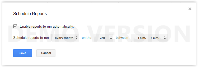 planification rapports google analytics